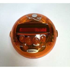 Radica 20Q 20 Questions Electronic Hand Held Game Orange 2003 - Tested & Working